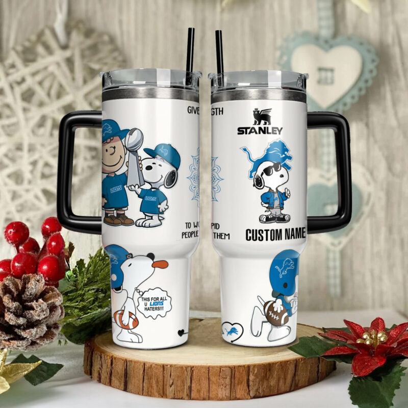Snoopy PeanuTaylor Swift Football Cartoon Custom Stanley Quencher 40oz Stainless Steel Tumbler With Handle - Threewoofs - Image 2