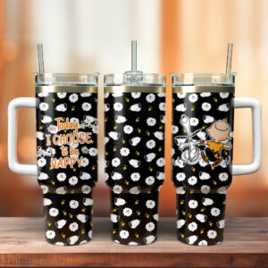 Happy Choice Insulated Travel Mug - Double-Wall, Leak-Proof with Straw