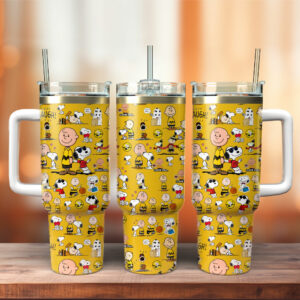 Peanuts Snoopy & Charlie Brown Insulated Tumbler - Fun Cartoon Design