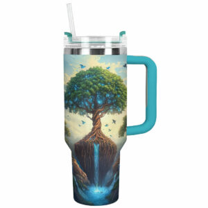 Soulful sips Custom Stanley Quencher 40oz Stainless Steel Tumbler With Handle - Threewoofs