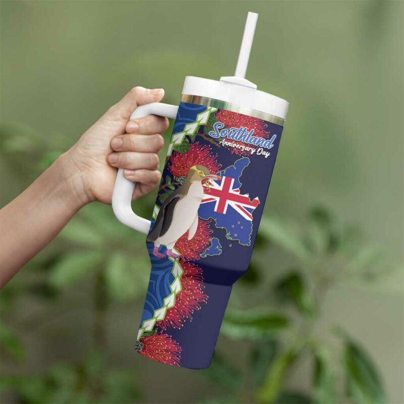 Southland Anniversary Day Custom Stanley Quencher 40oz Stainless Steel Tumbler With Handle - Threewoofs - Image 3