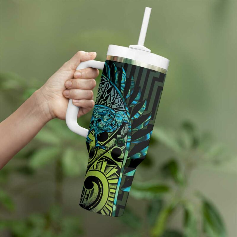Southland Takehe Pounama Custom Stanley Quencher 40oz Stainless Steel Tumbler With Handle - Threewoofs - Image 3