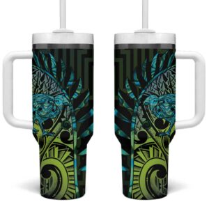 Southland Takehe Pounama Custom Stanley Quencher 40oz Stainless Steel Tumbler With Handle - Threewoofs