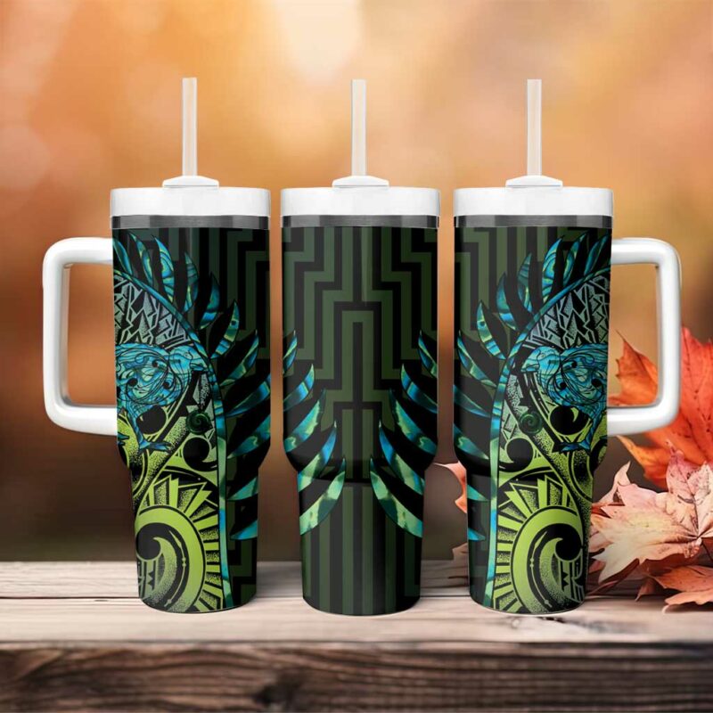 Southland Takehe Pounama Custom Stanley Quencher 40oz Stainless Steel Tumbler With Handle - Threewoofs - Image 4