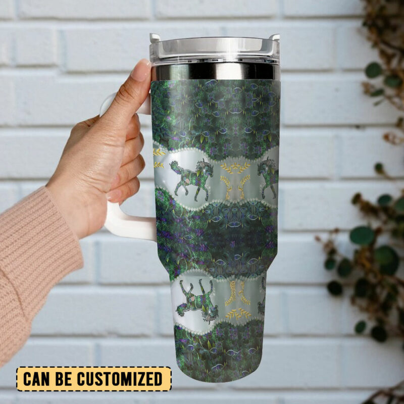 Special Horse Custom Stanley Quencher 40oz Stainless Steel Tumbler With Handle - Threewoofs - Image 3