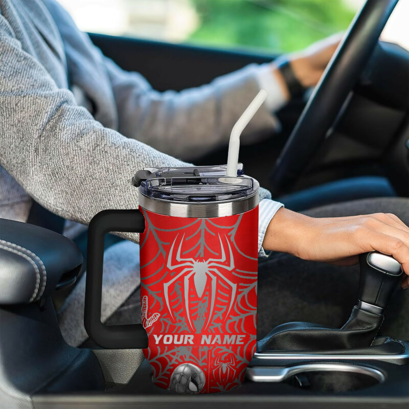Spider Man Movies Custom Stanley Quencher 40oz Stainless Steel Tumbler With Handle - Threewoofs - Image 5