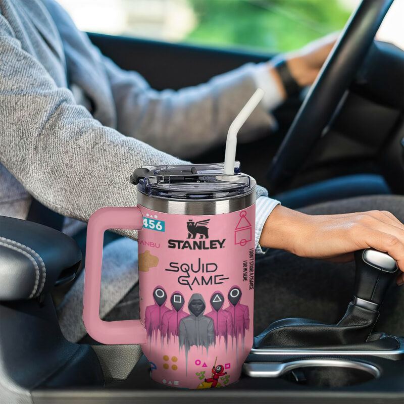 Squid Game Movies Custom Stanley Quencher 40oz Stainless Steel Tumbler With Handle - Threewoofs - Image 7