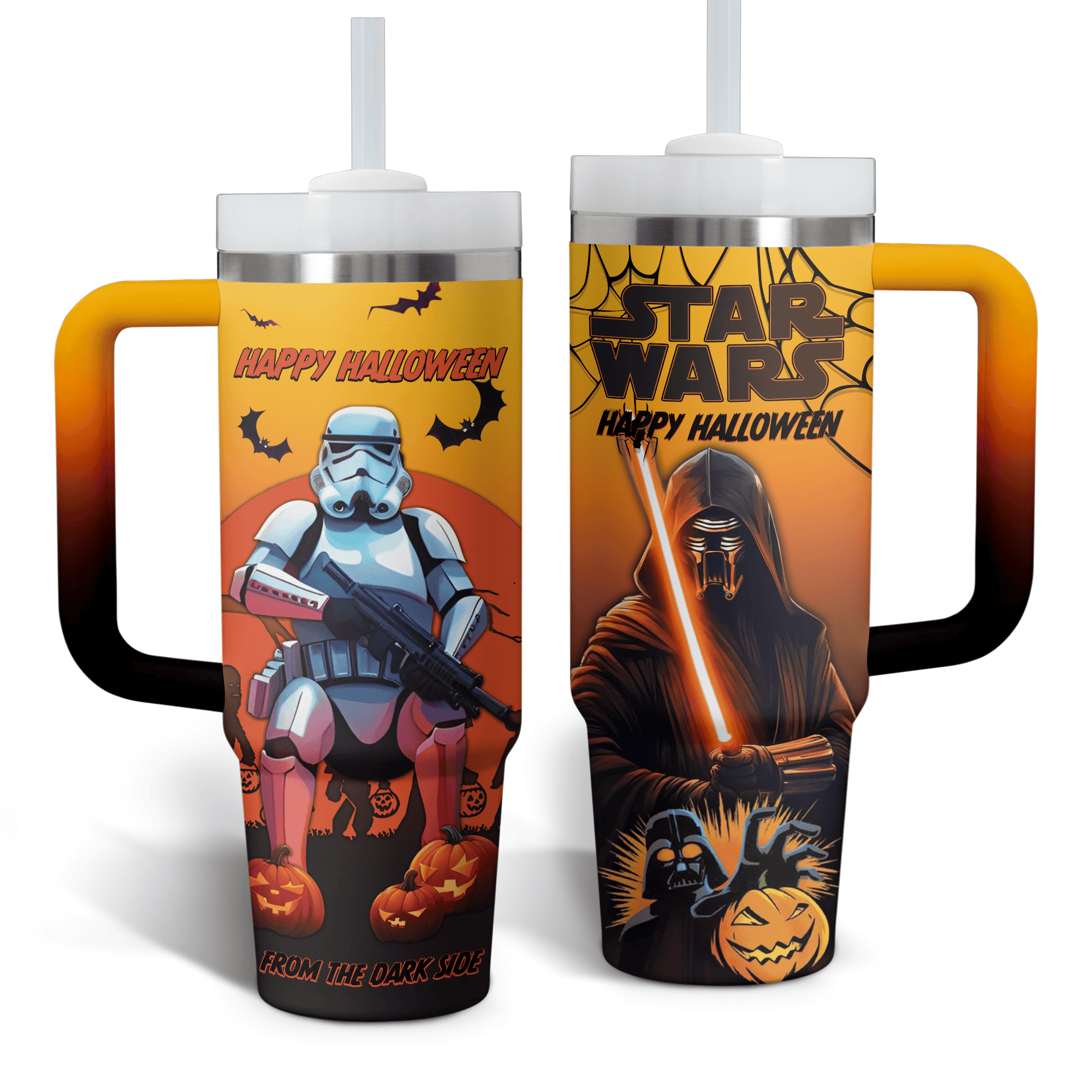 Spooky Star Wars Halloween Tumblers - Double-Sided Design - Image 2