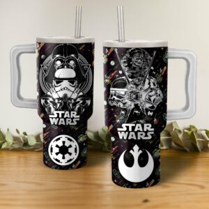 Star Wars Insulated Tumbler Mug with Handle - Iconic Design