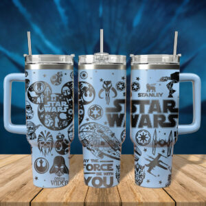 Star Wars Stainless Steel Tumbler with Handle - Insulated Travel Mug