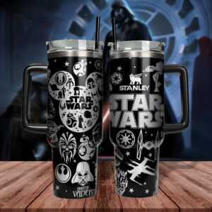 Star Wars Insulated Travel Mug with Iconic Designs - Perfect for Fans
