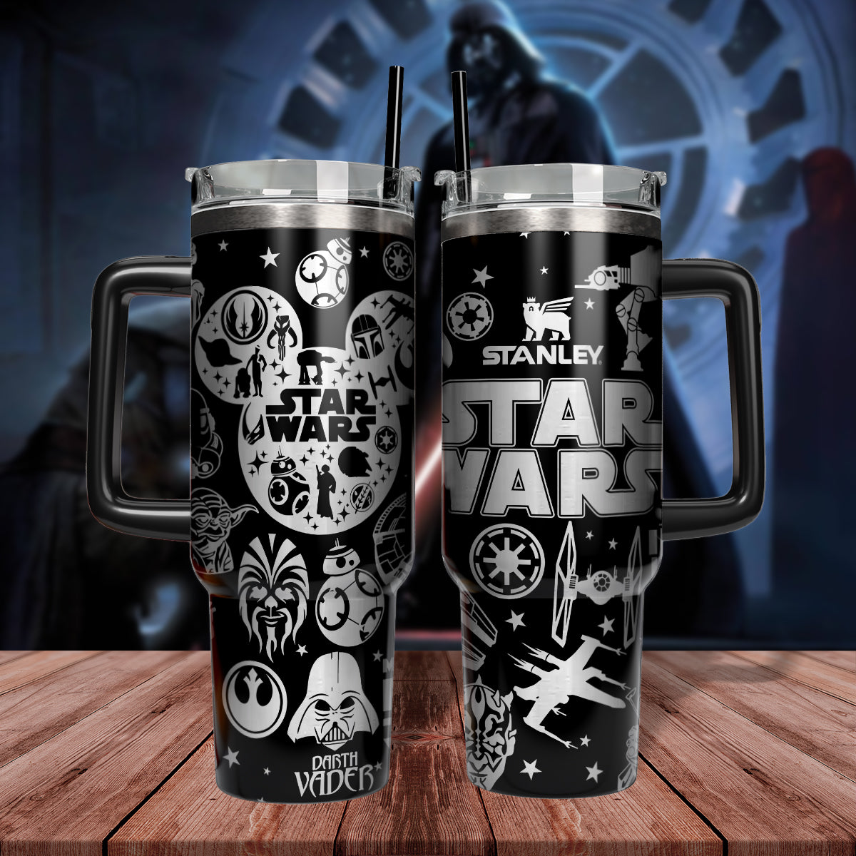 Star Wars Insulated Travel Mug with Iconic Designs - Perfect for Fans