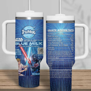 TruMoo Star Wars Inspired Blue Milk Mug - Galactic Protein Drink Holder
