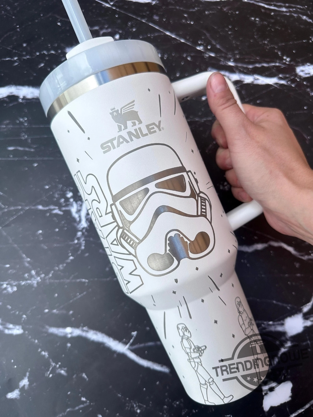 Galactic Insulated Travel Mug - May the Force Be With You Design - Image 3