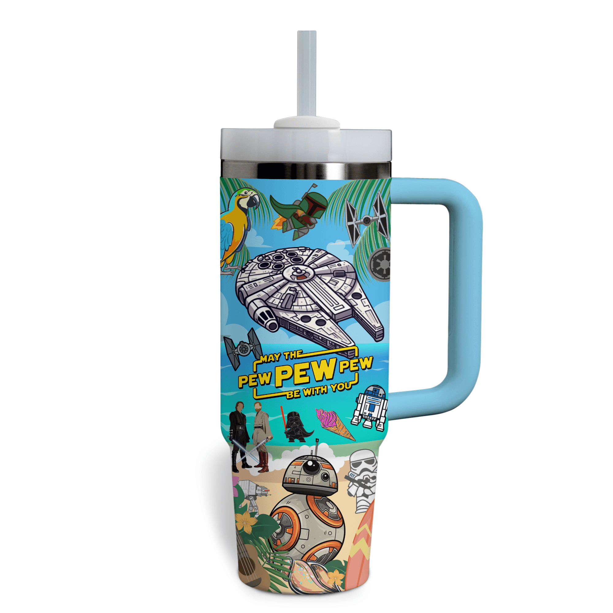 Star Adventure Insulated Tumbler with Handle - Summer Edition - Image 3