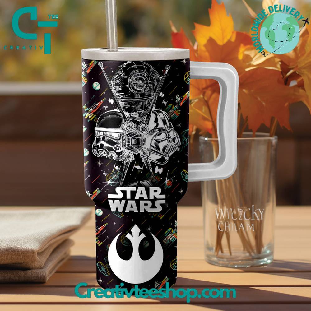Star Wars Tumbler with Handle - Galactic Design for Fans - Image 2