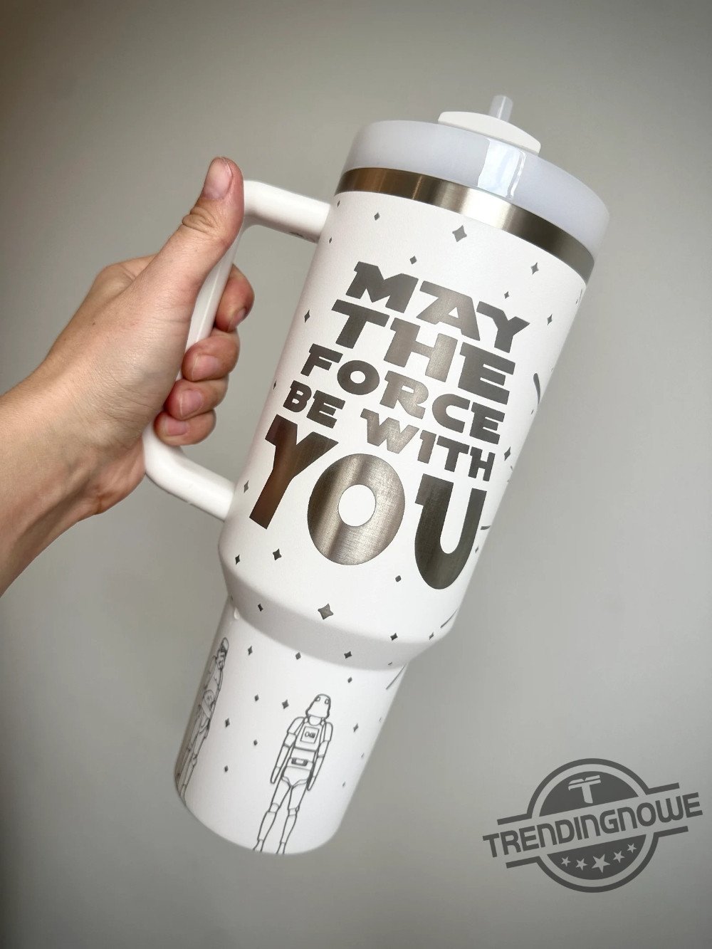 Galactic Insulated Travel Mug - May the Force Be With You Design