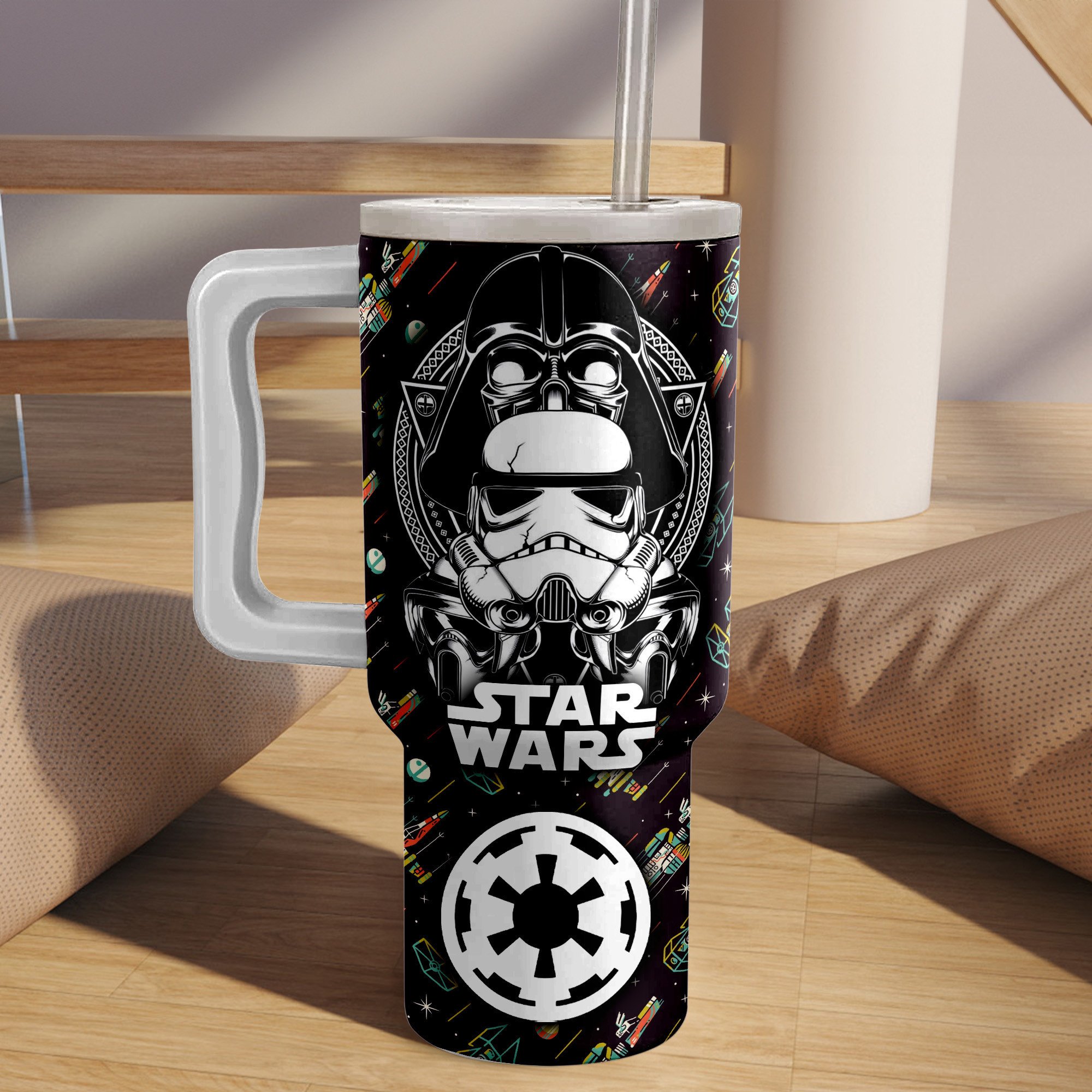 Star Wars Insulated Tumbler Mug with Handle - Iconic Design - Image 3
