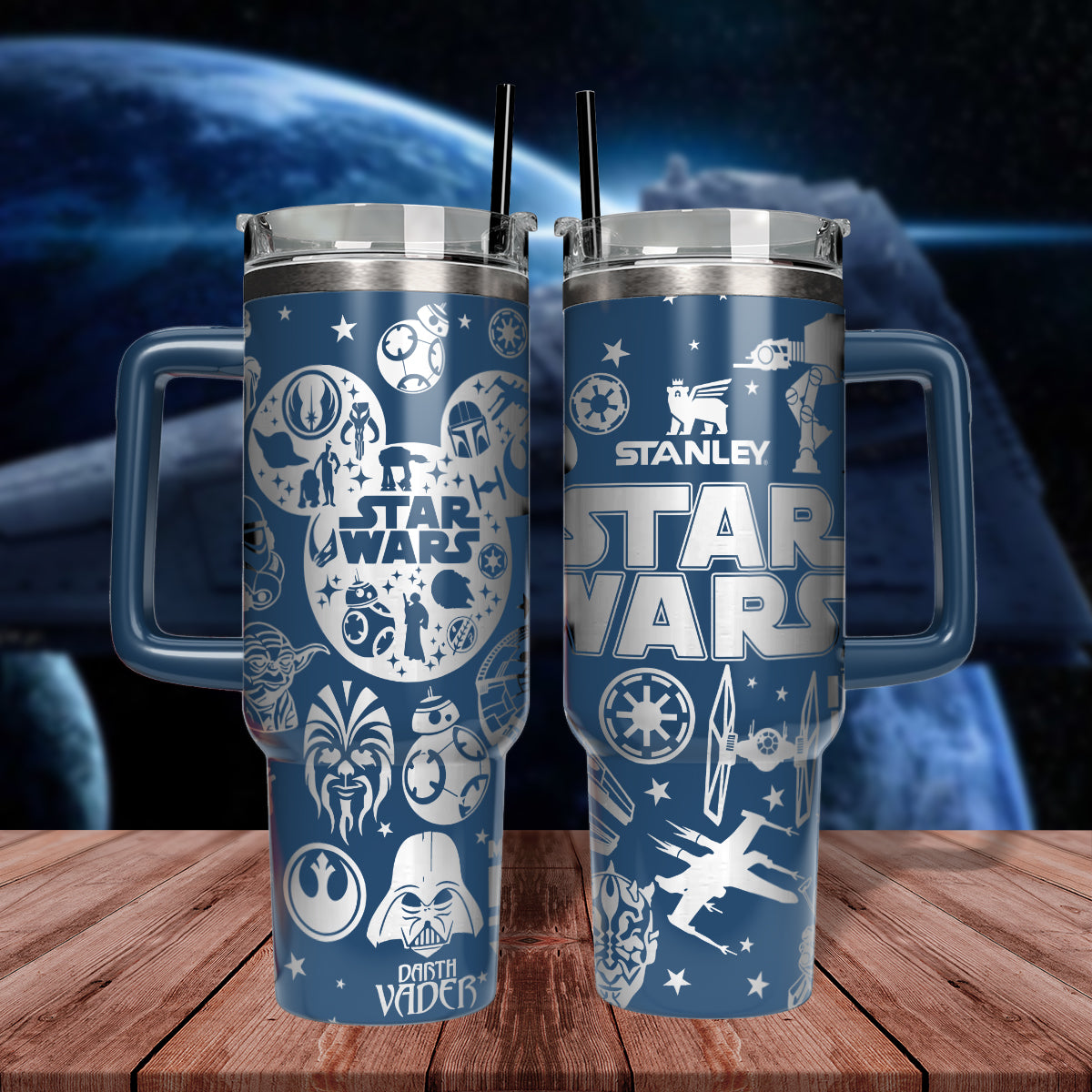 Star Wars Galactic Adventure Tumbler – Stainless Steel Mug with Handle
