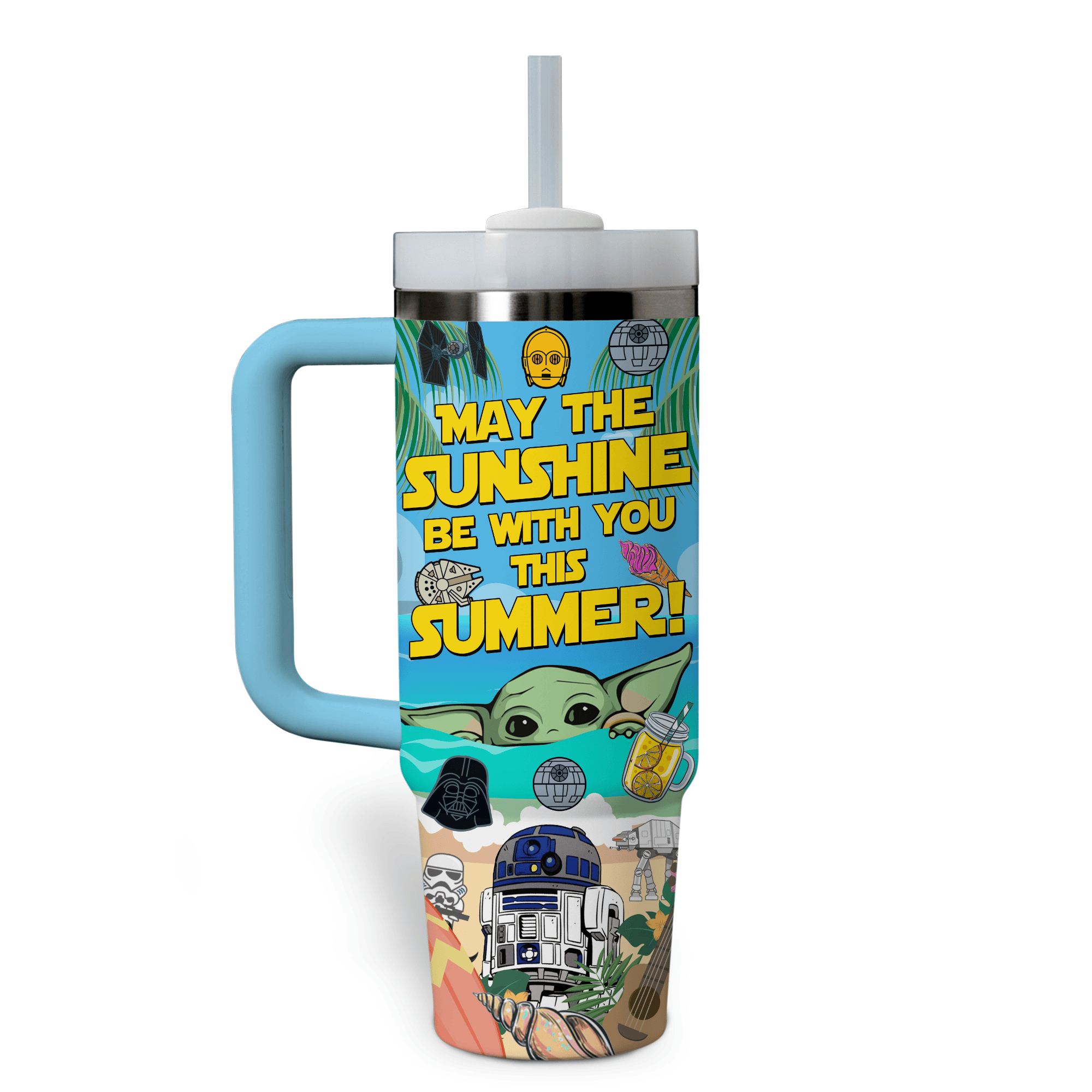 Star Adventure Insulated Tumbler with Handle - Summer Edition - Image 2