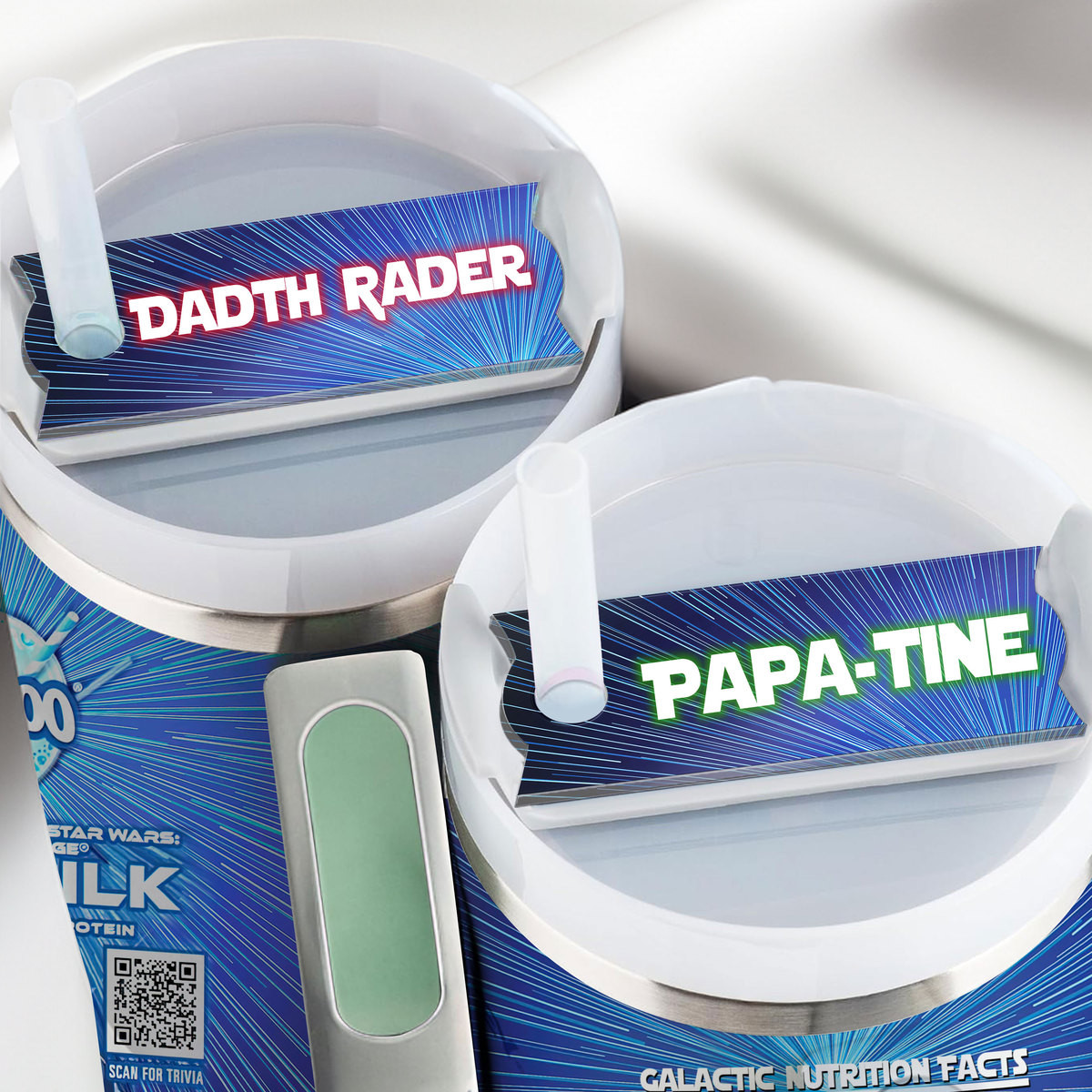 TruMoo Star Wars Inspired Blue Milk Mug - Galactic Protein Drink Holder - Image 2