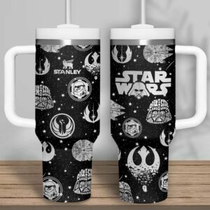 Star Wars Movies Custom Stanley Quencher 40oz Stainless Steel Tumbler With Handle - Threewoofs