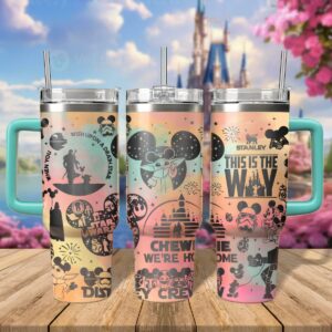 Star Wars Movies Custom Stanley Quencher 40oz Stainless Steel Tumbler With Handle - Threewoofs