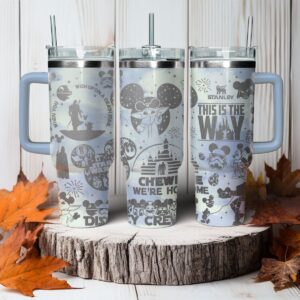 Star Wars Movies Custom Stanley Quencher 40oz Stainless Steel Tumbler With Handle - Threewoofs