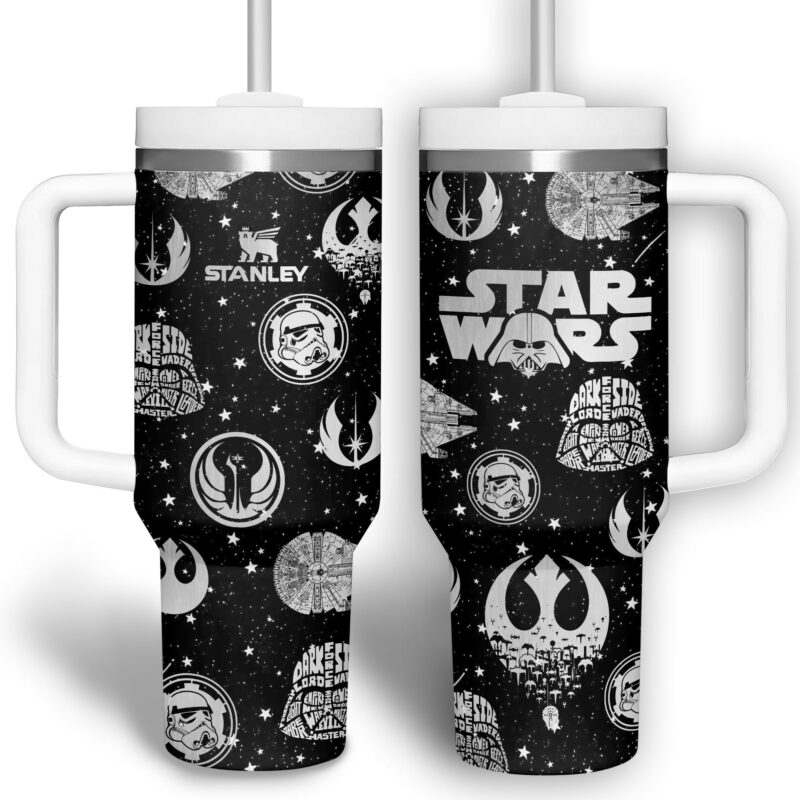 Star Wars Movies Custom Stanley Quencher 40oz Stainless Steel Tumbler With Handle - Threewoofs - Image 2