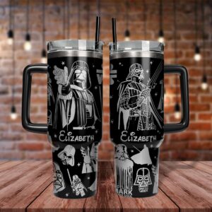 Star Wars Movies Custom Stanley Quencher 40oz Stainless Steel Tumbler With Handle - Threewoofs