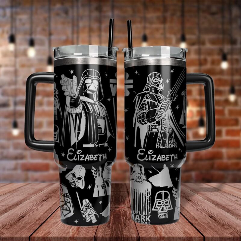 Star Wars Movies Custom Stanley Quencher 40oz Stainless Steel Tumbler With Handle - Threewoofs