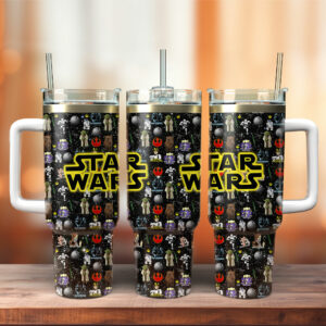 Star Wars Movies Custom Stanley Quencher 40oz Stainless Steel Tumbler With Handle - Threewoofs