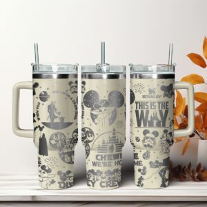 Star Wars Movies Custom Stanley Quencher 40oz Stainless Steel Tumbler With Handle - Threewoofs