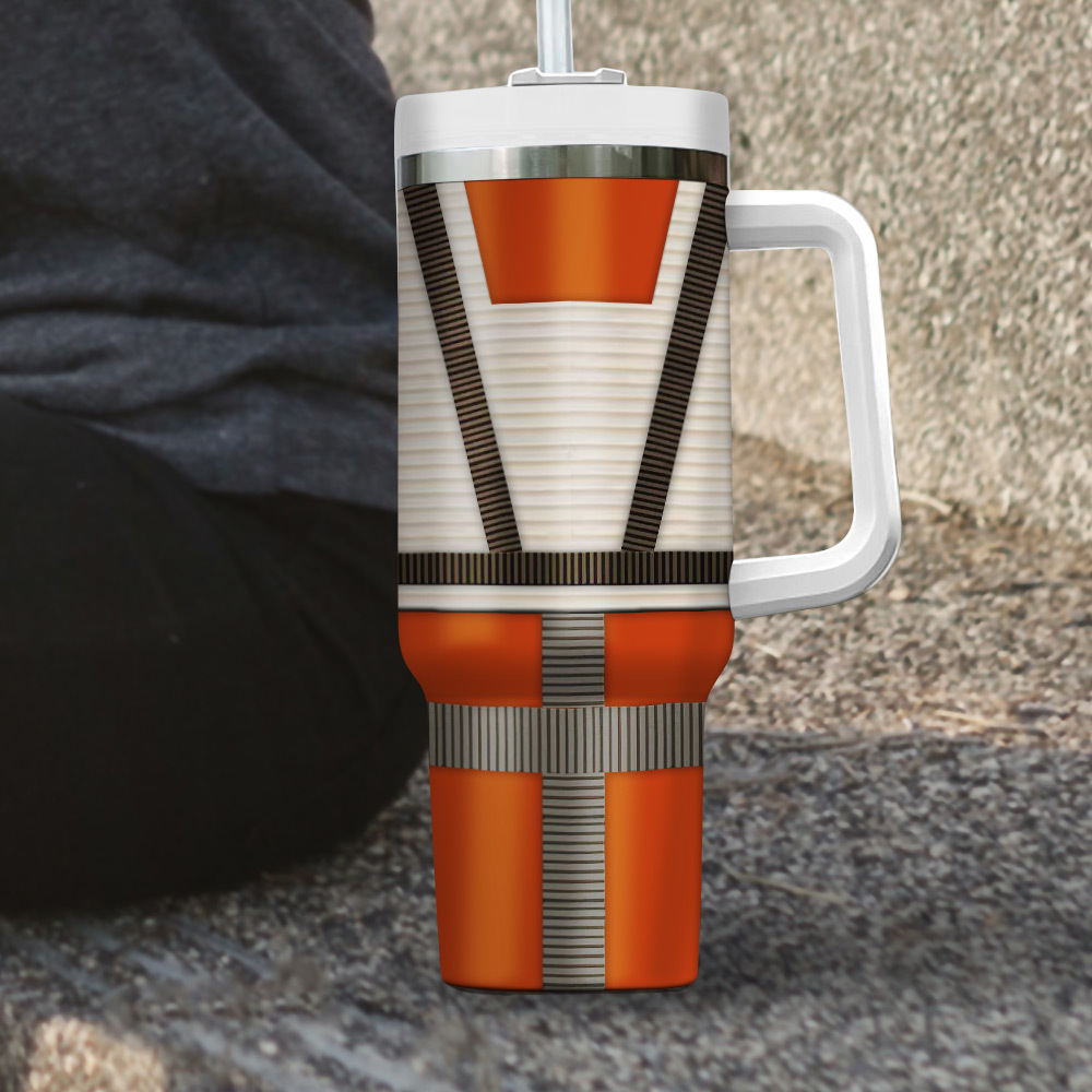 Star Wars X-Wing Pilot Travel Mug - Insulated with Handle & Straw - Image 4