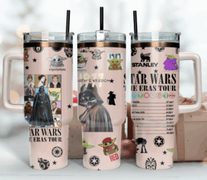 Star Wars Eras Tour Stainless Steel Tumbler with Handle & Straw