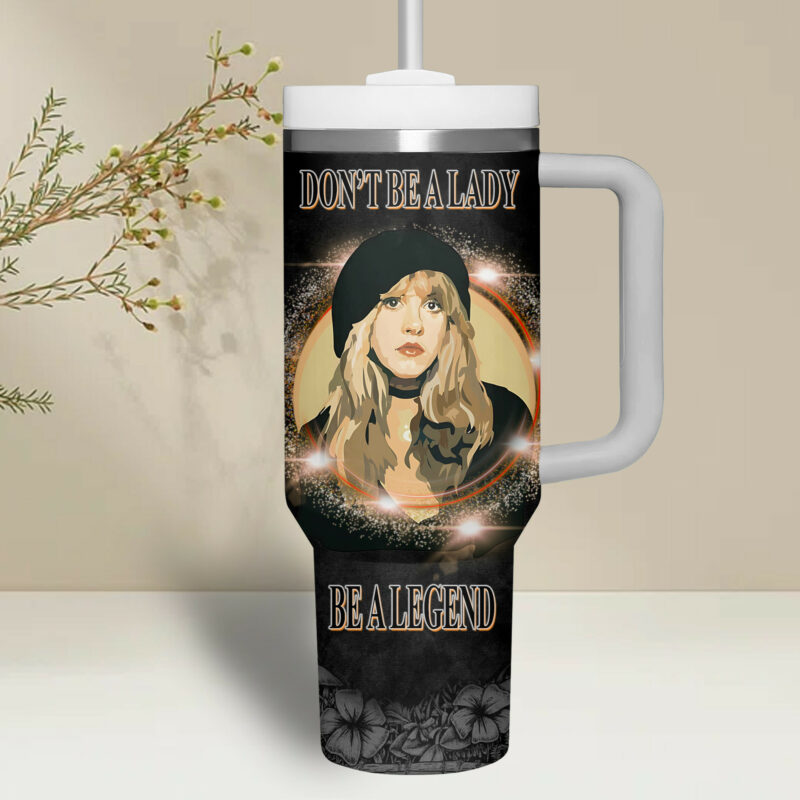 Stevie Nicks Music Custom Stanley Quencher 40oz Stainless Steel Tumbler With Handle - Threewoofs - Image 3