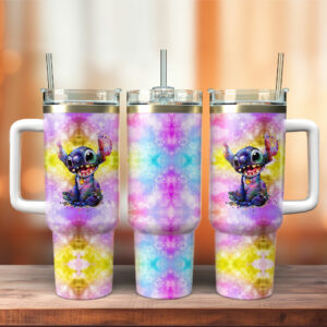 Vibrant Character Tumbler with Handle - Keeps Drinks Hot or Cold