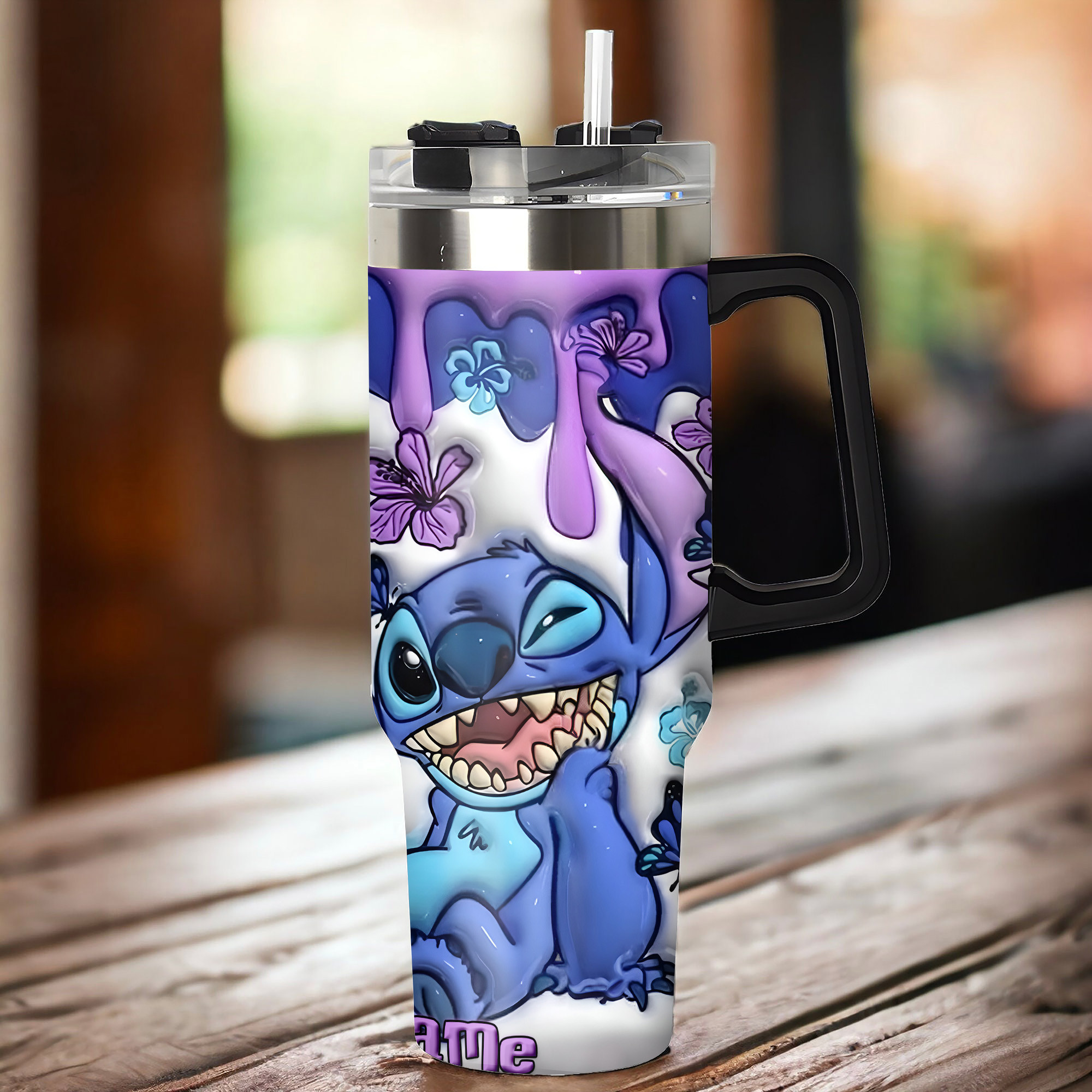 Vibrant Cartoon Character Tumbler with Straw - Perfect Gift for Fans - Image 4
