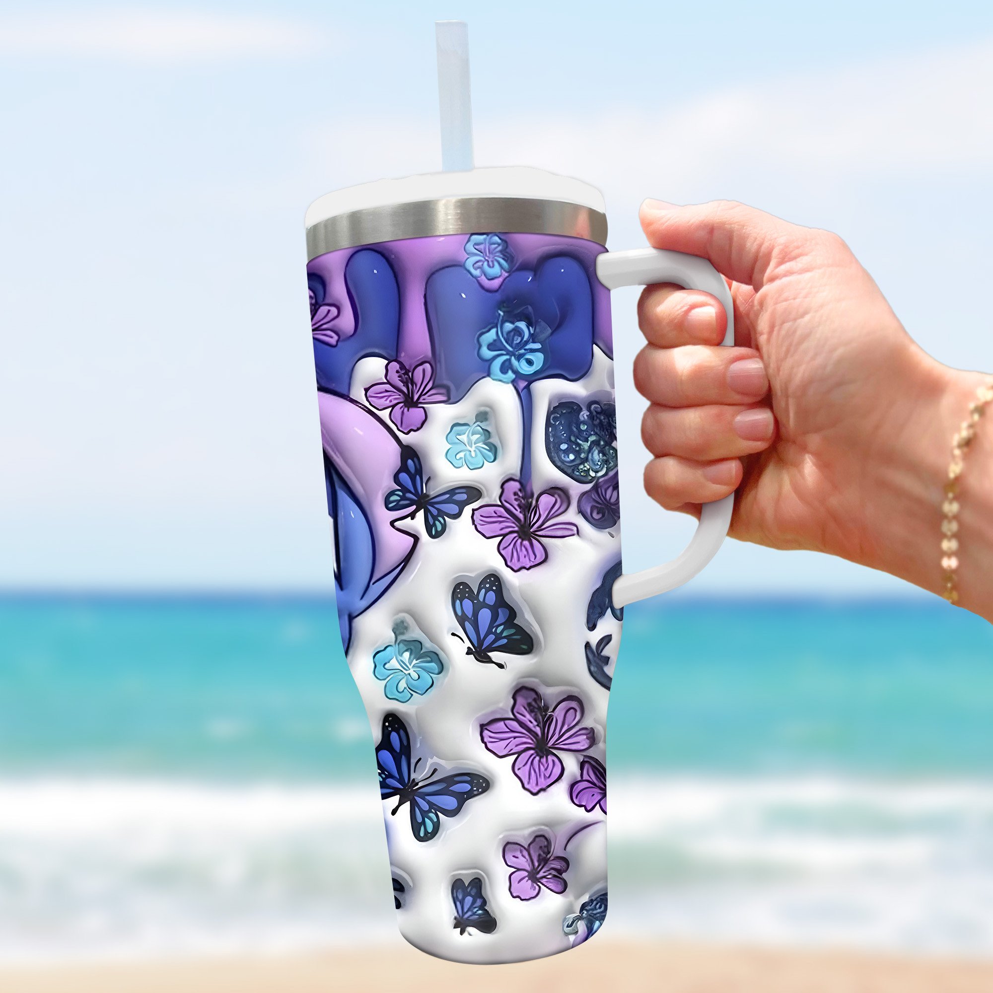 Vibrant Cartoon Character Tumbler with Straw - Perfect Gift for Fans - Image 2