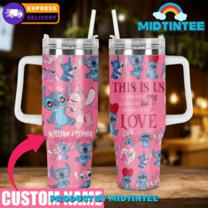 Custom Name Cute Cartoon Couple Tumbler - Perfect Gift for Loved Ones