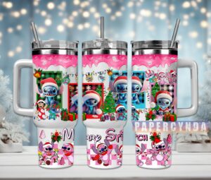 Festive Holiday Tumblers - Cute Alien Santa Design, Perfect Christmas Gift