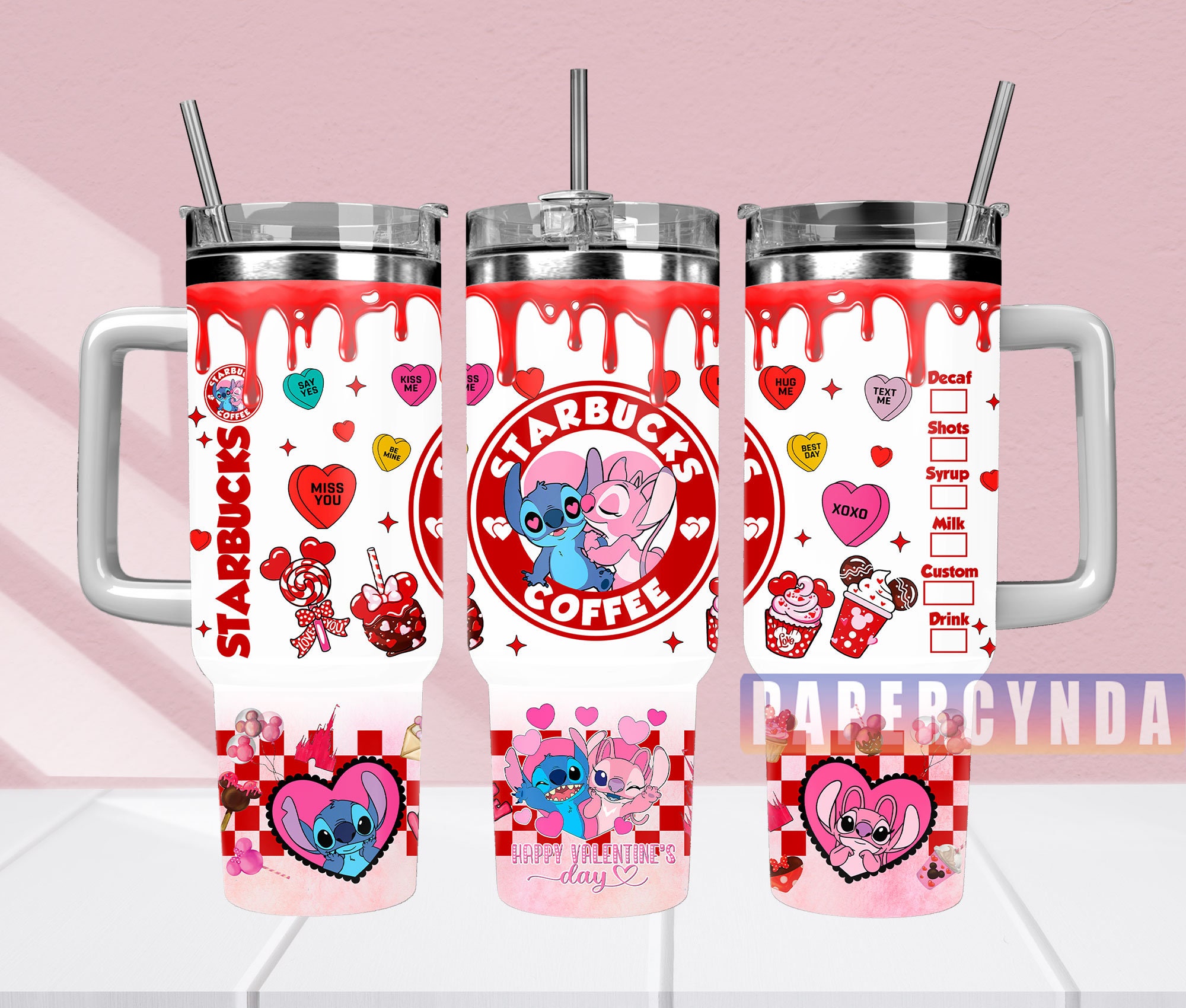 Cute Valentine's Day Coffee Tumbler - Perfect Gift for Coffee Lovers