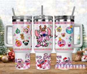 Festive Holiday Tumblers with Cute Character Design for Christmas Joy