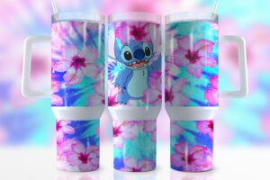 Vibrant Floral & Character Tumbler - Stay Hydrated in Style!