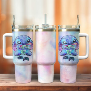 Cute Galaxy Creature Tumbler with Handle - Perfect for Kids and Adults