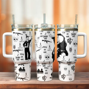 Suicideboys Music Custom Stanley Quencher 40oz Stainless Steel Tumbler With Handle - Threewoofs