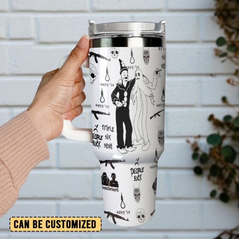 Suicideboys Music Custom Stanley Quencher 40oz Stainless Steel Tumbler With Handle - Threewoofs - Image 3