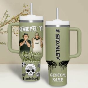 Suicideboys Music Custom Stanley Quencher 40oz Stainless Steel Tumbler With Handle - Threewoofs