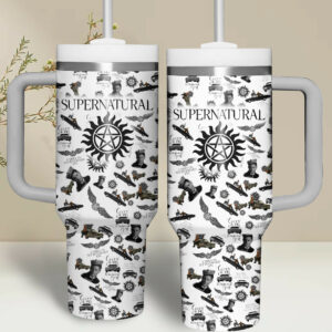 Supernatural TV Series Custom Stanley Quencher 40oz Stainless Steel - Threewoofs