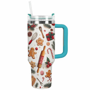 Sweet Treats Christmas Custom Stanley Quencher 40oz Stainless Steel Tumbler With Handle - Threewoofs